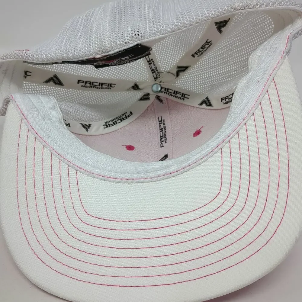 Pacific Headwear Baseball Cap Pink 7 3/8 Plant Health Technologies Mesh Hat